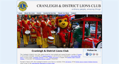 Desktop Screenshot of cranleighlions.org